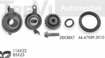 TREVI AUTOMOTIVE kd1124s -  Комплект ремня ГРМ